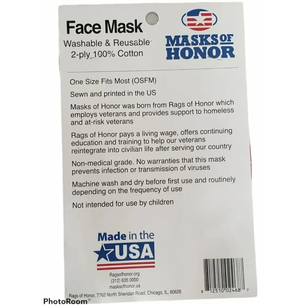 Keep Calm & Stay 6' Feet Red 100% Cotton Face Mask